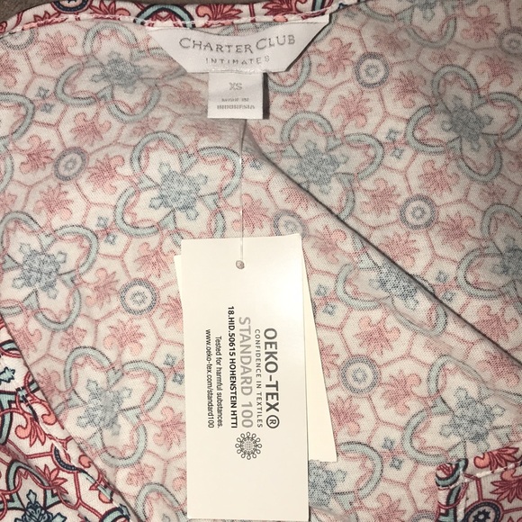 Charter club intimates XS ENTWINE GEO pattern sleepwear New - Picture 4 of 4